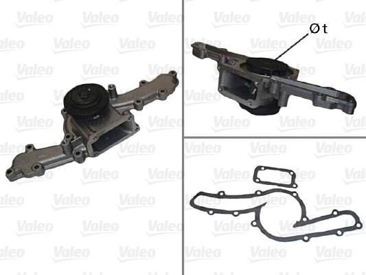 Water Pump, engine cooling (506479)
