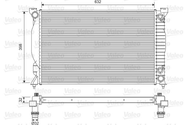 Radiator, engine cooling (735093)
