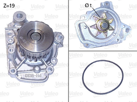 Water Pump, engine cooling (506811)
