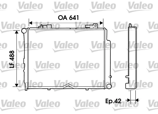 Radiator, engine cooling (734800)