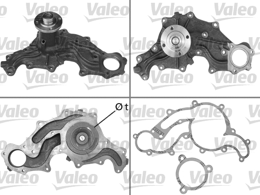Water Pump, engine cooling (506158)