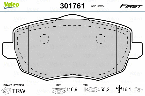 Brake Pad Set, disc brake