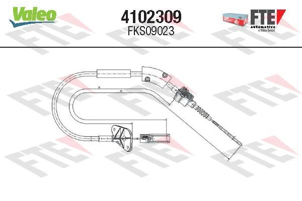 Cable Pull, clutch control (4102309)