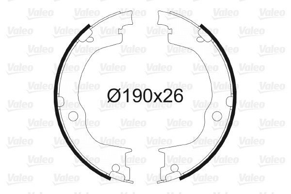 Brake Shoe Set, parking brake (564163)