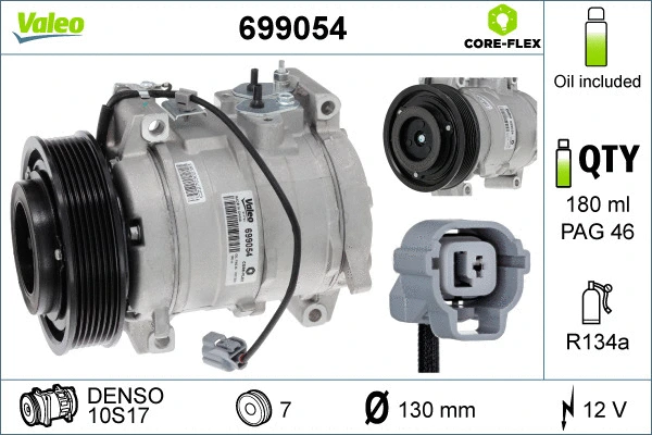 Compressor, air conditioning (699054)