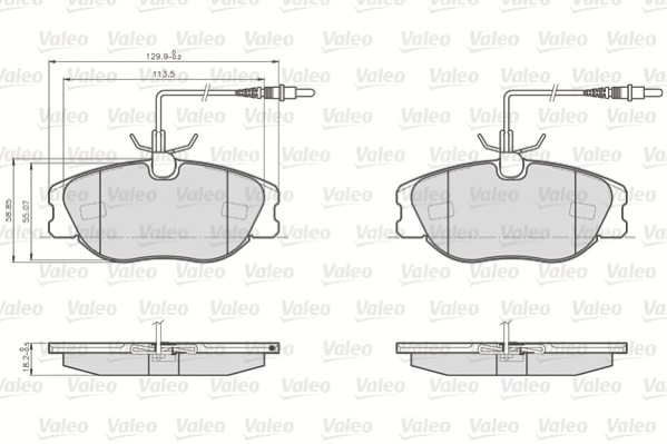 Brake Pad Set, disc brake (872801)