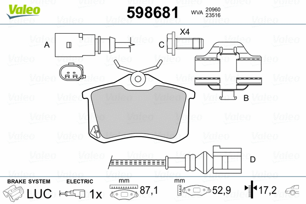Brake Pad Set, disc brake