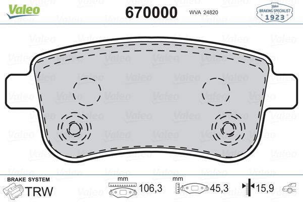 Brake Pad Set, disc brake