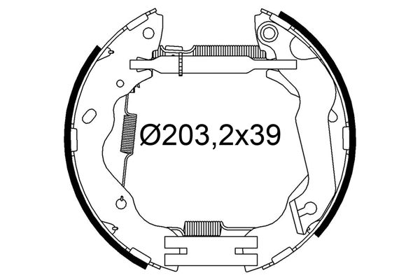 Brake Shoe Set (554912)