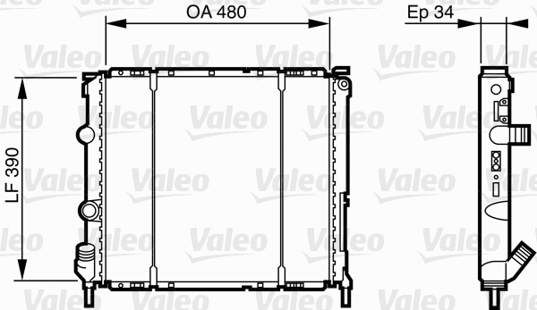 Radiator, engine cooling (732474)
