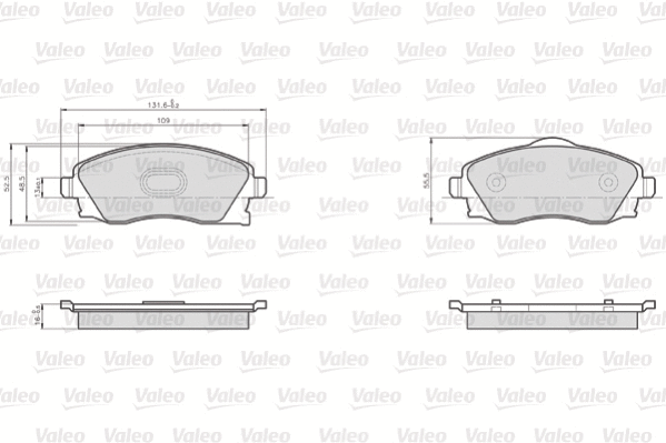 Brake Pad Set, disc brake (872225)