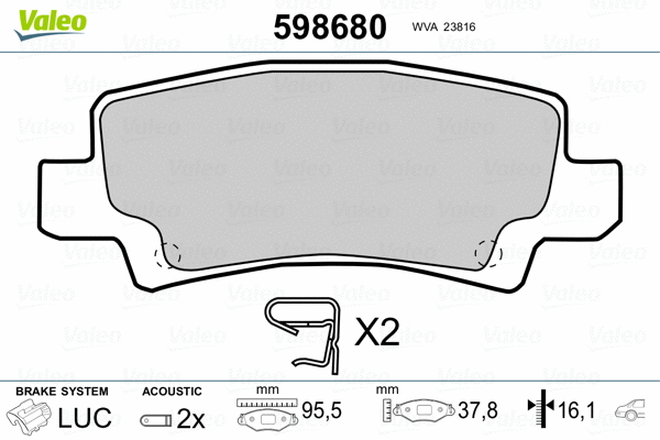 Brake Pad Set, disc brake