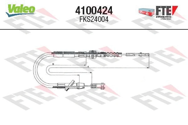 Cable Pull, clutch control (4100424)
