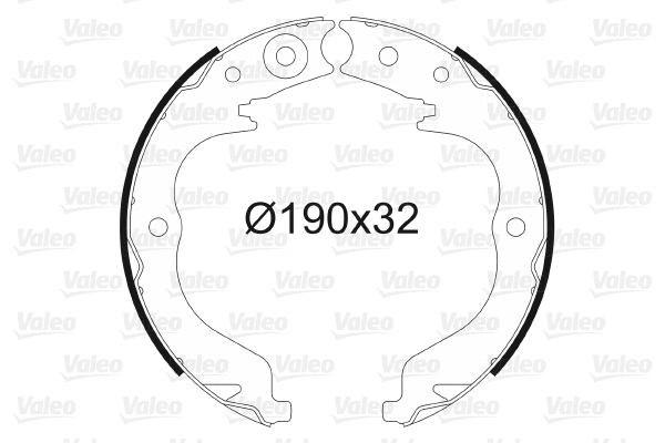 Brake Shoe Set, parking brake (564151)