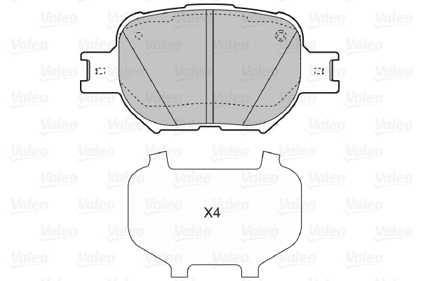 Brake Pad Set, disc brake (598827)
