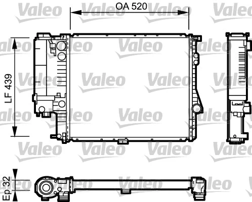 Radiator, engine cooling (734301)