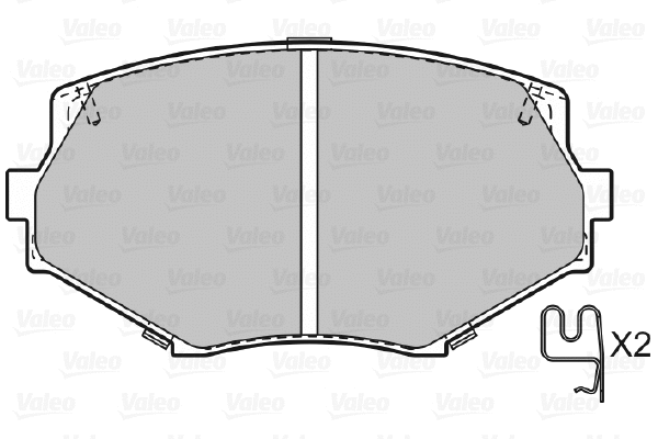 Brake Pad Set, disc brake (598836)