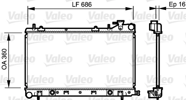 Radiator, engine cooling (735209)
