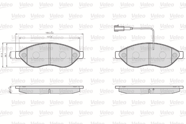 Brake Pad Set, disc brake (872468)