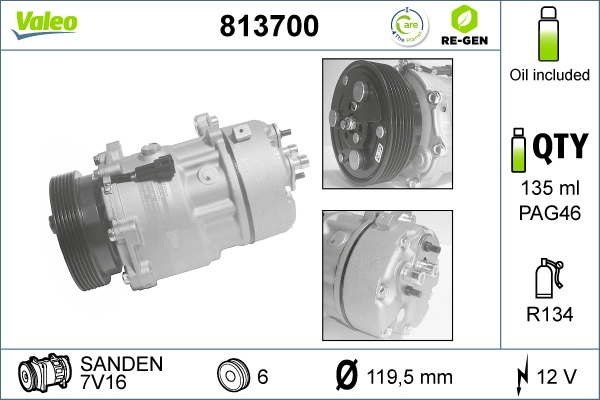 Compressor, air conditioning (813700)