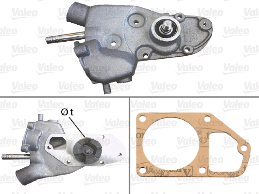 Water Pump, engine cooling (506170)