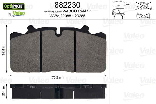 Brake Pad Set, disc brake