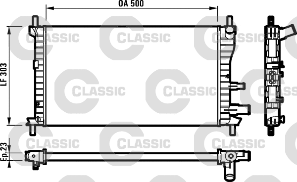 Radiator, engine cooling (231734)