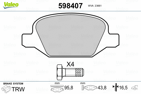 Brake Pad Set, disc brake