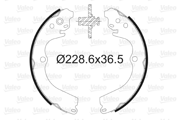 Brake Shoe Set (562611)