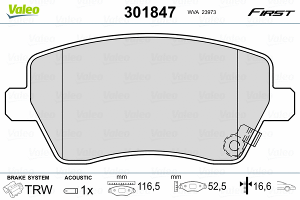 Brake Pad Set, disc brake
