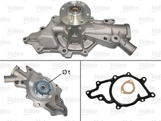 Water Pump, engine cooling (506947)