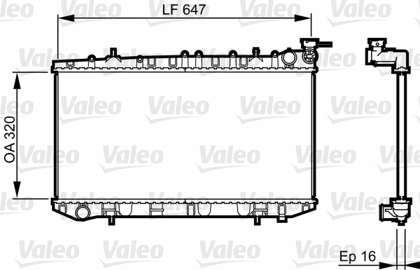 Radiator, engine cooling (731664)