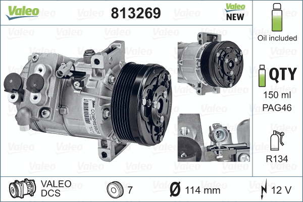 Compressor, air conditioning