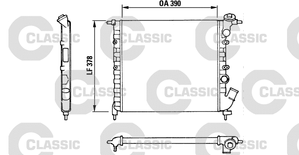 Radiator, engine cooling (316655)