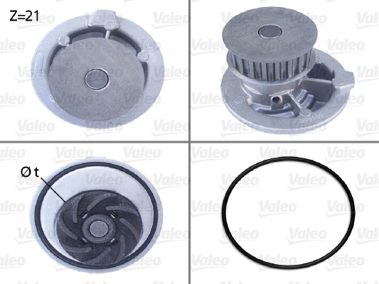 Water Pump, engine cooling (506003)