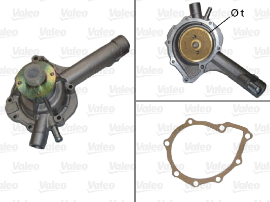 Water Pump, engine cooling (506592)
