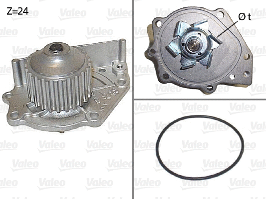 Water Pump, engine cooling (506114)