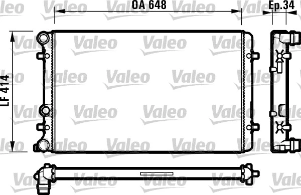Radiator, engine cooling (732427)