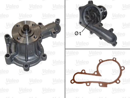 Water Pump, engine cooling (506847)