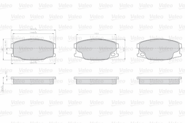 Brake Pad Set, disc brake (872242)