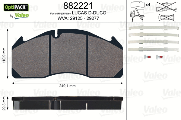 Brake Pad Set, disc brake