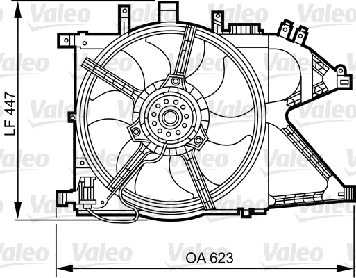 Support, radiator fan (696382)