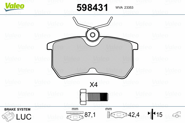 Brake Pad Set, disc brake