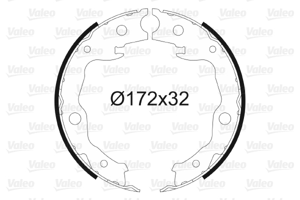 Brake Shoe Set, parking brake (564128)