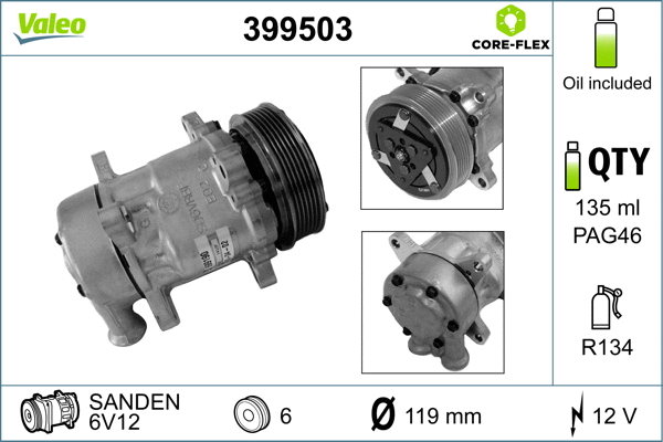Compressor, air conditioning (399503)