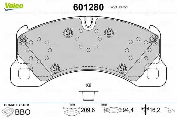 Brake Pad Set, disc brake