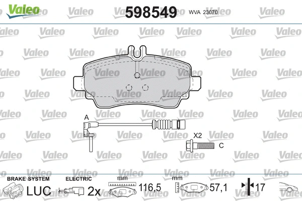 Brake Pad Set, disc brake