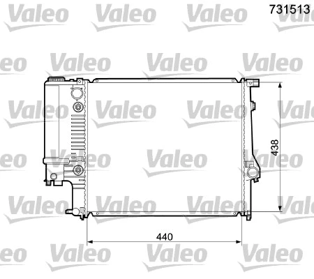 Radiator, engine cooling (731513)