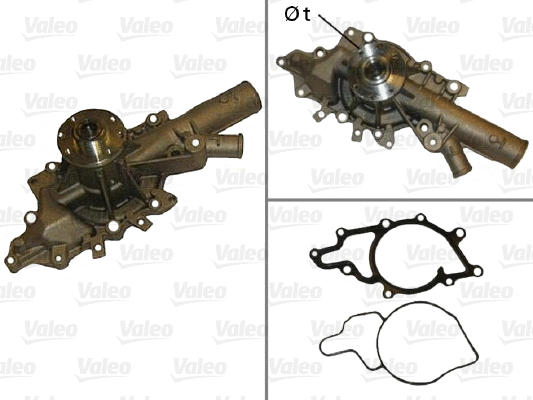 Water Pump, engine cooling (506875)