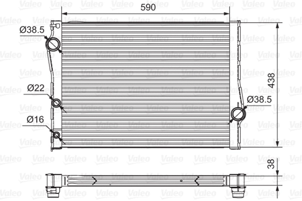 Radiator, engine cooling (701549)